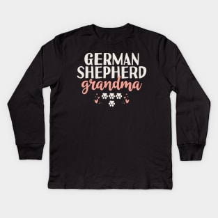 German Shepherd Grandma Gift Kids Long Sleeve T-Shirt